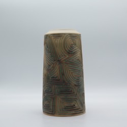 Vase gravé